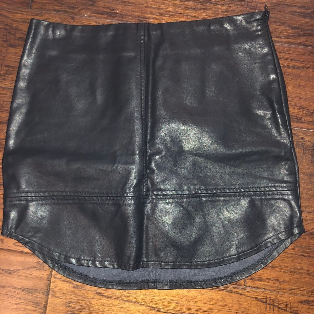 Black Leather Skirt